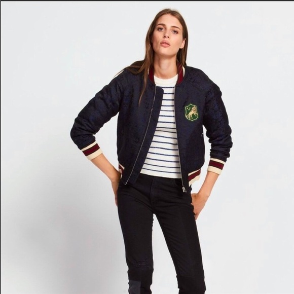 NWT Sandro Bomber jacket sz 3/L - Picture 1 of 9